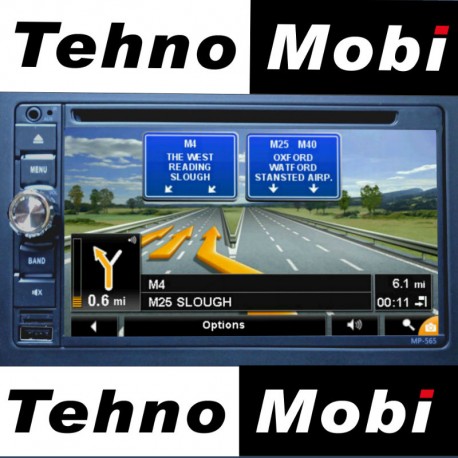Double Din MP-565, Bluetooth, DVD, GPS навигация, MP3, USB, SD карта